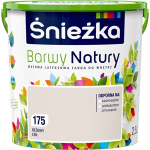 Snežka Barwy Natury maling i beige hør, 2,5 l