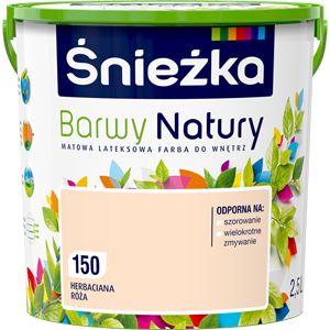Sneżka Barwy Natury maling i farven te-rose 2,5 l