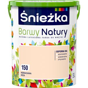 Snežka Barwy Natury indendørs maling i farven te-rose 5 l