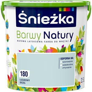 Snežka Barwy Natury maling i farven Lazurstrand 2,5 l