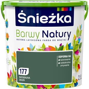 Snežka Barwy Natury maling i naturlig grøn 2,5 l