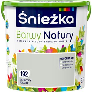 Sneżka Barwy Natury maling i farven Sølvagtig Morgen 2,5 l