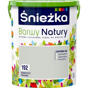Sneżka Barwy Natury maling i farven Sølvgrå Morgen 5 l