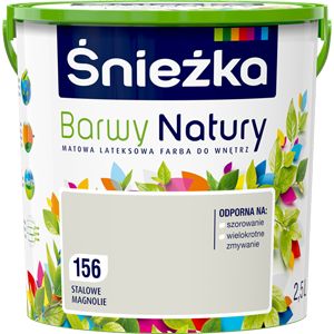 Snežka Barwy Natury maling i farvetonen stålmagnolie 2,5 l