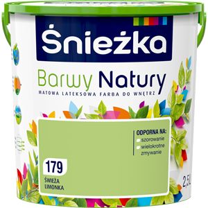 Snežka Barwy Natury maling frisk lime 2,5 l