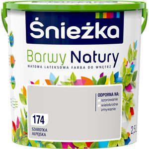Snežka Barwy Natury alpeisk edelweiss maling 2,5 l