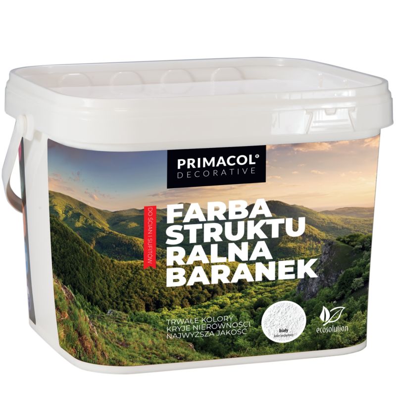 Strukturlakfarve Colours Baranek hvid 10 l