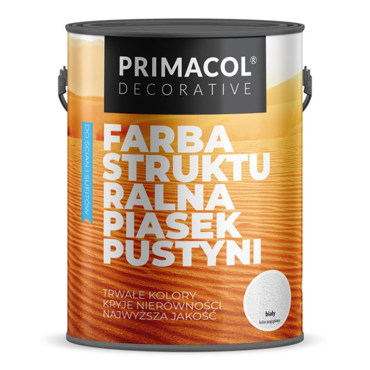 Strukturlak farve Colours Ørken Sand hvid 10 l