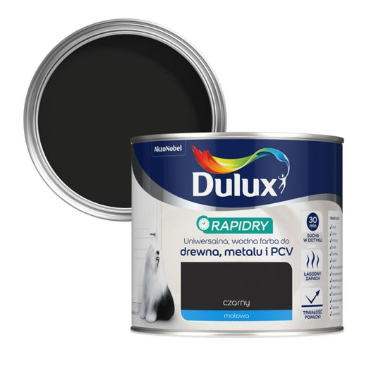 Dulux Rapidry universalmaling mat‑sort 0,4 l