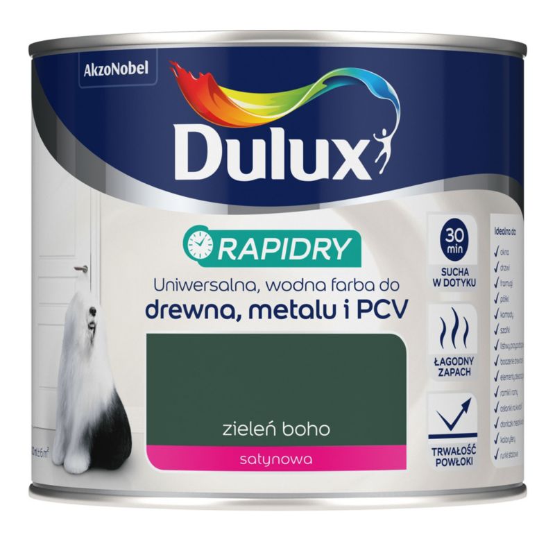 Dulux Rapidry universalmaling boho grøn 0,4 l