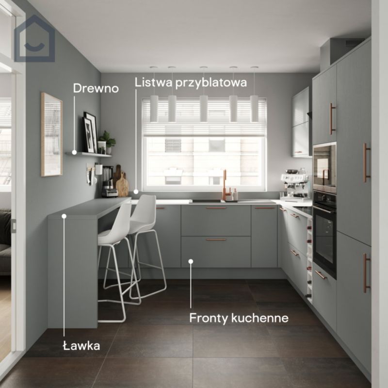 GoodHome Reno Delaware mat universalmaling 2 l