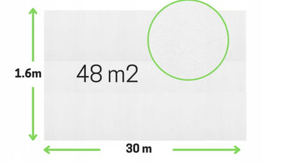 Fiberdug Vinter 1,6x30 m 50 g/m² Hvid