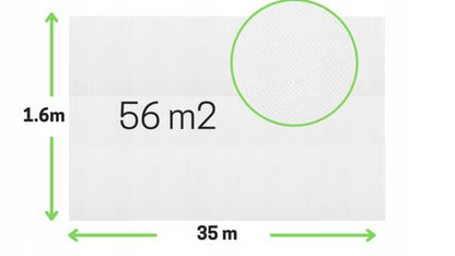 Fiberdug Vinter 1,6x35 m Hvid 50 g/m²