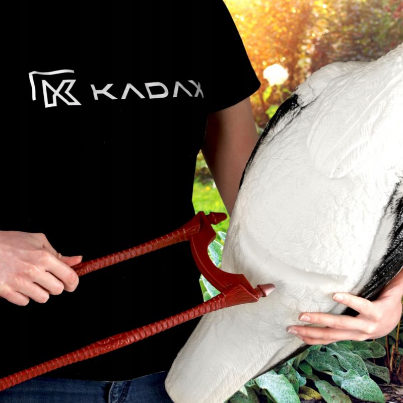 Stor stående storkefigur til haven KADAX XXL – 1 stk.