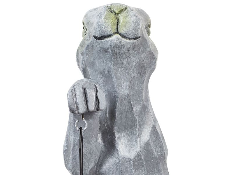 Dekorativ figur Argilly MgO-plade Cottage Klassisk grå 1 stk.