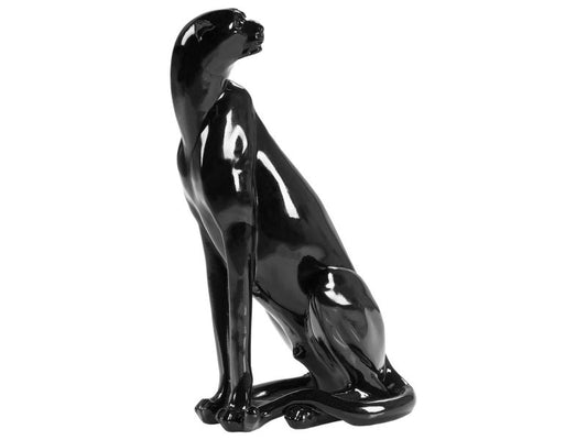 Dekorativ figur Broye i syntetisk harpiks, moderne glamour, sort, 1 stk.