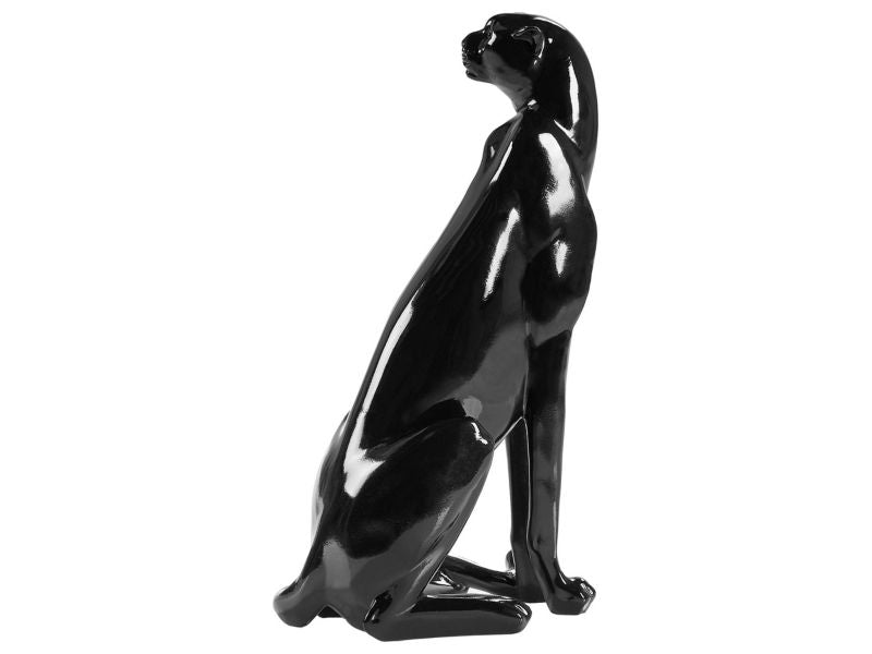 Dekorativ figur Broye i syntetisk harpiks, moderne glamour, sort, 1 stk.