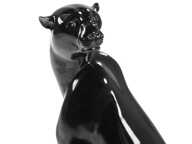 Dekorativ figur Broye i syntetisk harpiks, moderne glamour, sort, 1 stk.