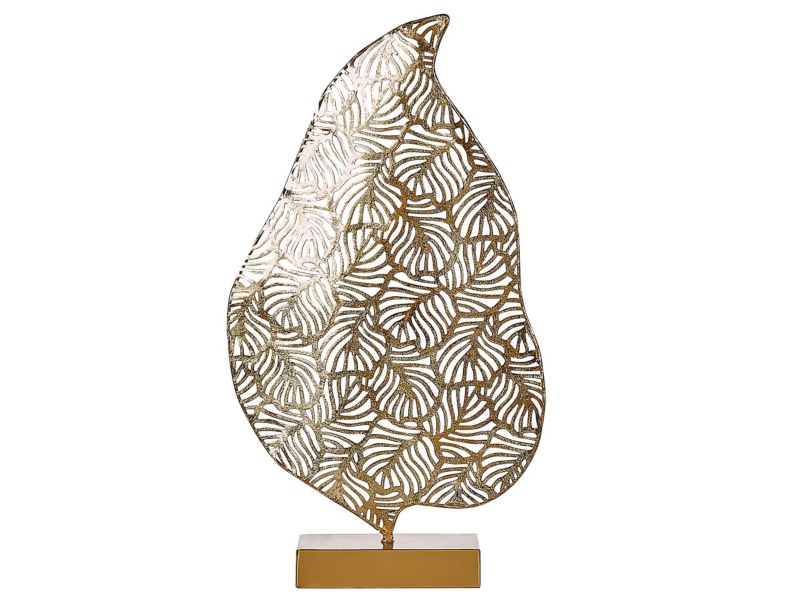 Dekorativ figur Lithium Jern Moderne glamour i guld, 1 stk.