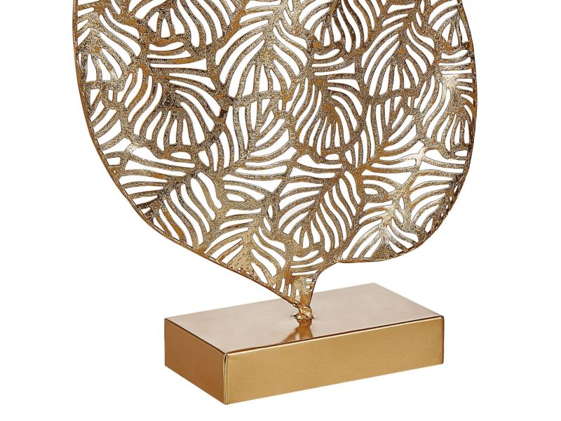 Dekorativ figur Lithium Jern Moderne glamour i guld, 1 stk.