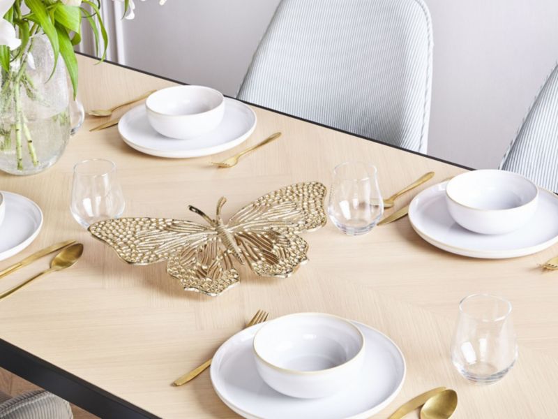 Dekorationsfigur Madiun i aluminium moderne glamour guld 1 stk.