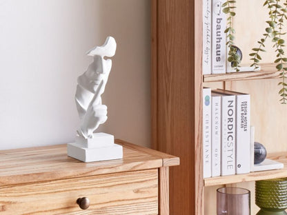 Dekorationsfigur Raahe i syntetisk harpiks, minimalistisk, moderne, hvid, 1 stk.