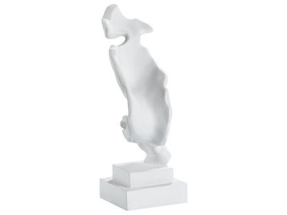 Dekorationsfigur Raahe i syntetisk harpiks, minimalistisk, moderne, hvid, 1 stk.