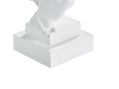 Dekorationsfigur Raahe i syntetisk harpiks, minimalistisk, moderne, hvid, 1 stk.