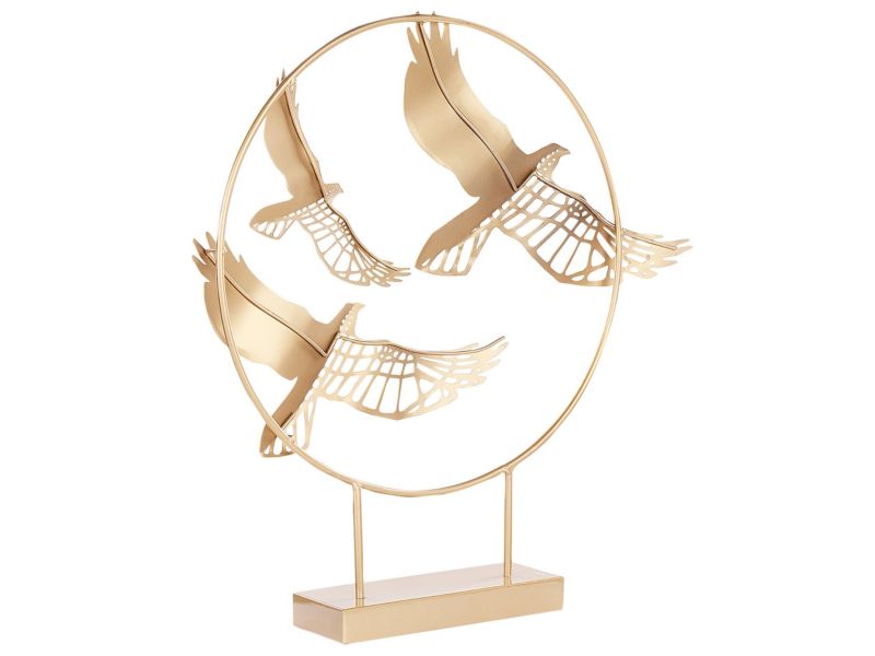 Dekorativ figur Samarium jern moderne guld 1 stk.