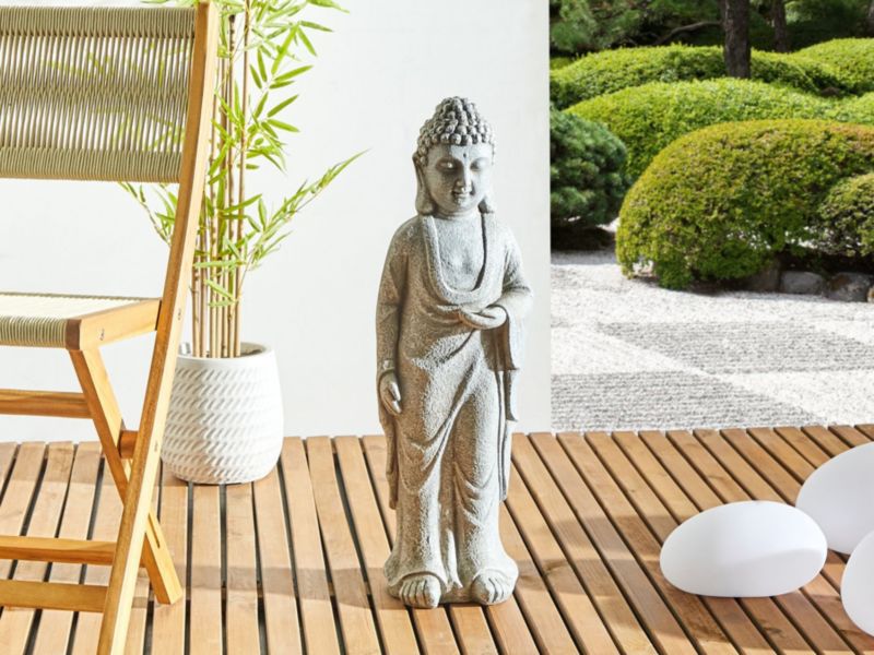 Dekorationsfigur Thoiry i MgO-plade Boho moderne grå 1 stk.
