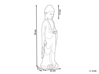 Dekorationsfigur Thoiry i MgO-plade Boho moderne grå 1 stk.