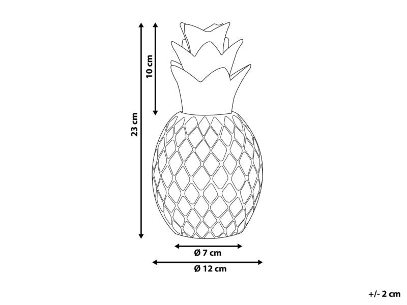 Dekorationsfigur Tyana keramik moderne glamour hvid 1 stk.