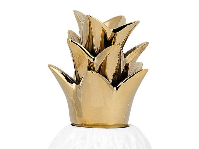 Dekorationsfigur Tyana keramik moderne glamour hvid 1 stk.