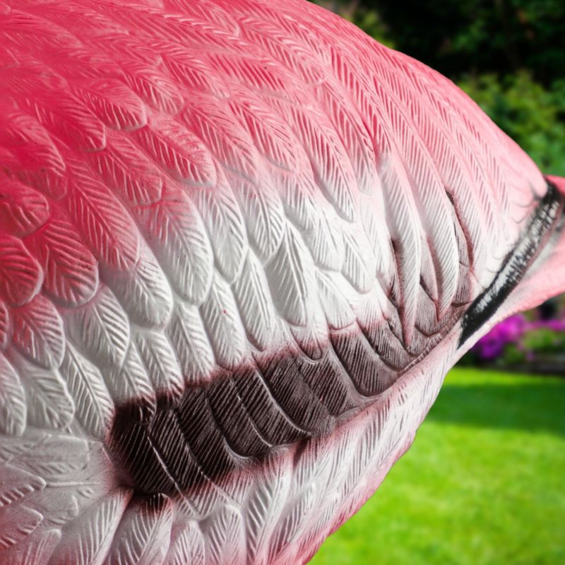 KADAX havefigur flamingo 80 cm stor XXL dekoration til haven 1 stk.
