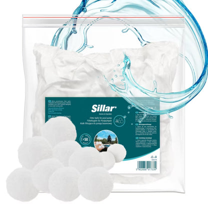 Filterkugler til Sandfilterpumpe 700 g Hvid