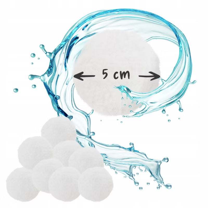 Filterkugler til Sandfilterpumpe 1,4 kg Hvid
