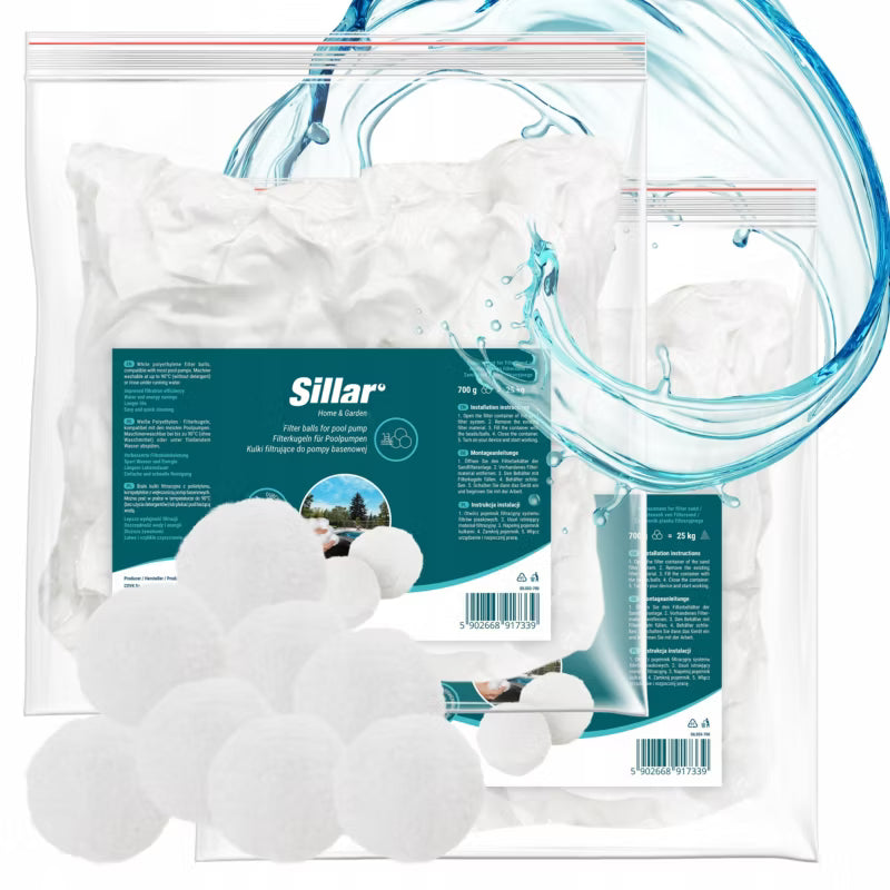 Filterkugler til Sandfilterpumpe 1,4 kg Hvid