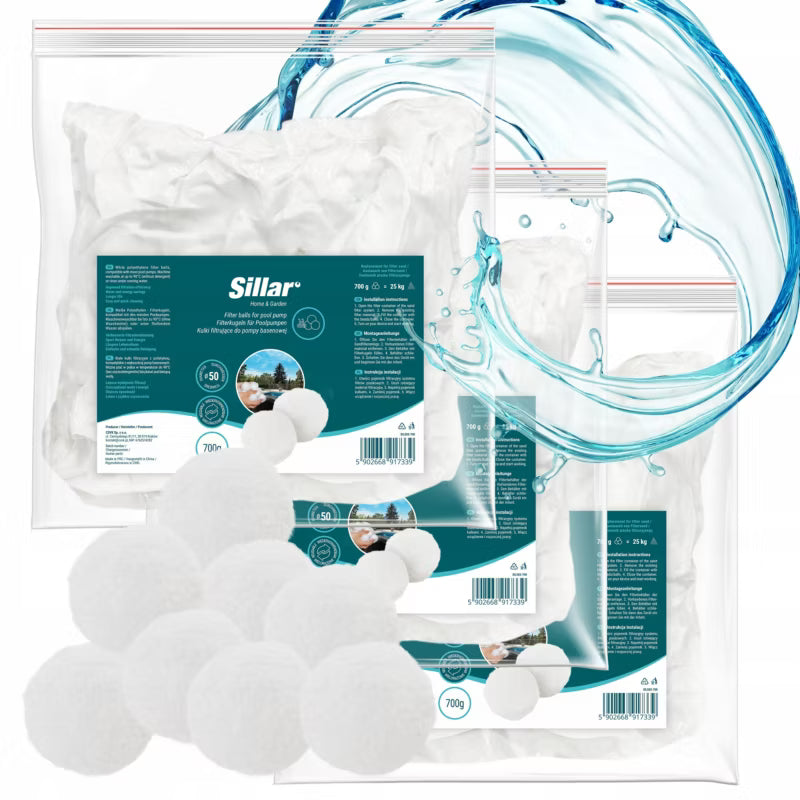 Filterkugler til Sandfilterpumpe 2,1 kg Hvid