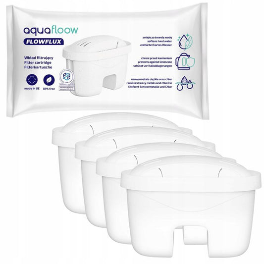 Aquafloow FlowFlux vandfilter til Laica-kande, erstatning for BiFlux, 4 stk