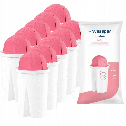 Wessper MG+ vandfilter med magnesium til Crystal Dafi filterkande, 12 stk