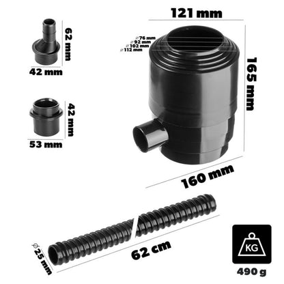 KADAX indvendigt regnvandsfilter til regnvandstank med si og tilbehør