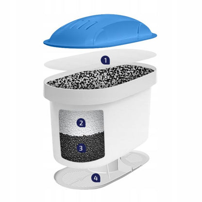 AquaFloow MaxiMag vandfilter til filterkander med magnesium, erstatning for Brita og Dafi, 5 stk.