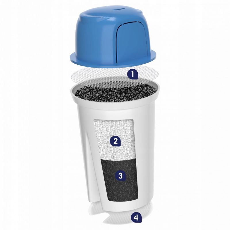 AquaFloow vandfilter med magnesium til filterkander, erstatning til Brita Dafi Classic, 5 stk