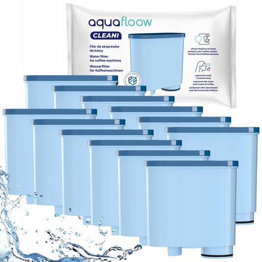 AquaFloow vandfilter til espressomaskiner, erstatning til Philips Saeco med AquaClean-system, 12 stk