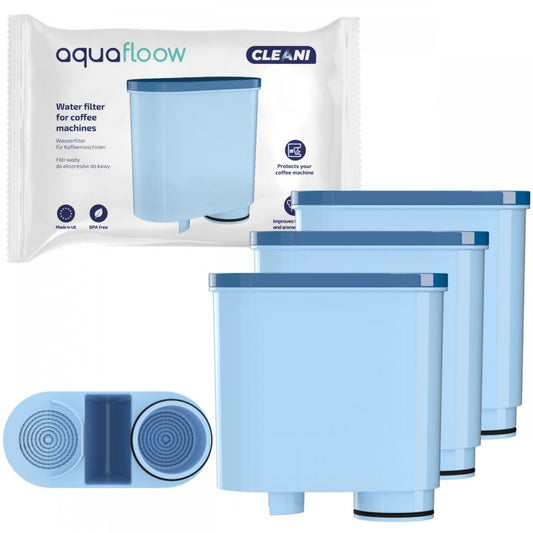 AquaFloow kulstofbaseret vandfilter til espressomaskine, erstatning til Saeco Philips, 3 stk.