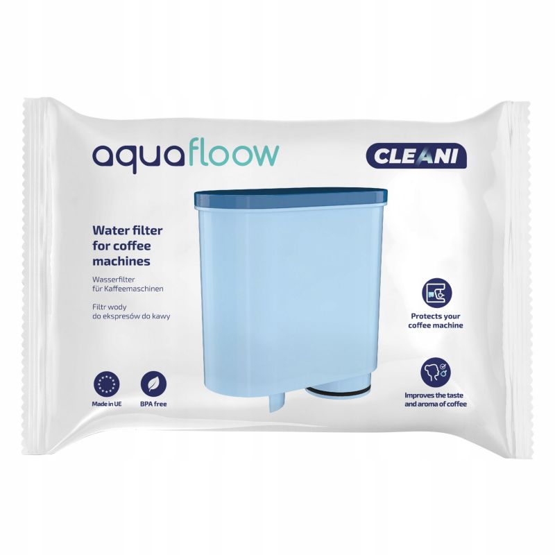 AquaFloow kulstofbaseret vandfilter til espressomaskine, erstatning til Saeco Philips, 3 stk.