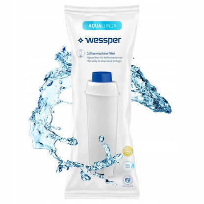 Wessper vandfilter til DeLonghi DLS SER espressomaskine, erstatningsfilter, 6 stk