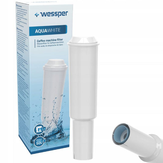 Wessper vandfilter til Jura Impressa espressomaskine, erstatning for Jura White, kulbaseret, 1 stk.