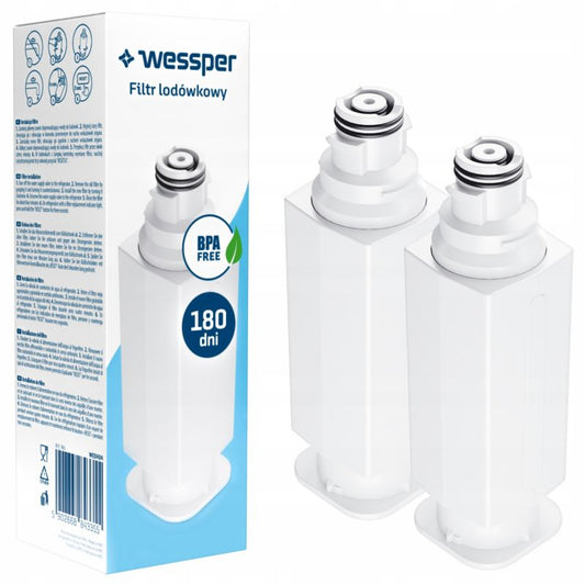 Wessper vandfilter til Samsung køleskabe RF, BRF, SRF – erstatning for DA97-17376B HAF-QIN, 2 stk.
