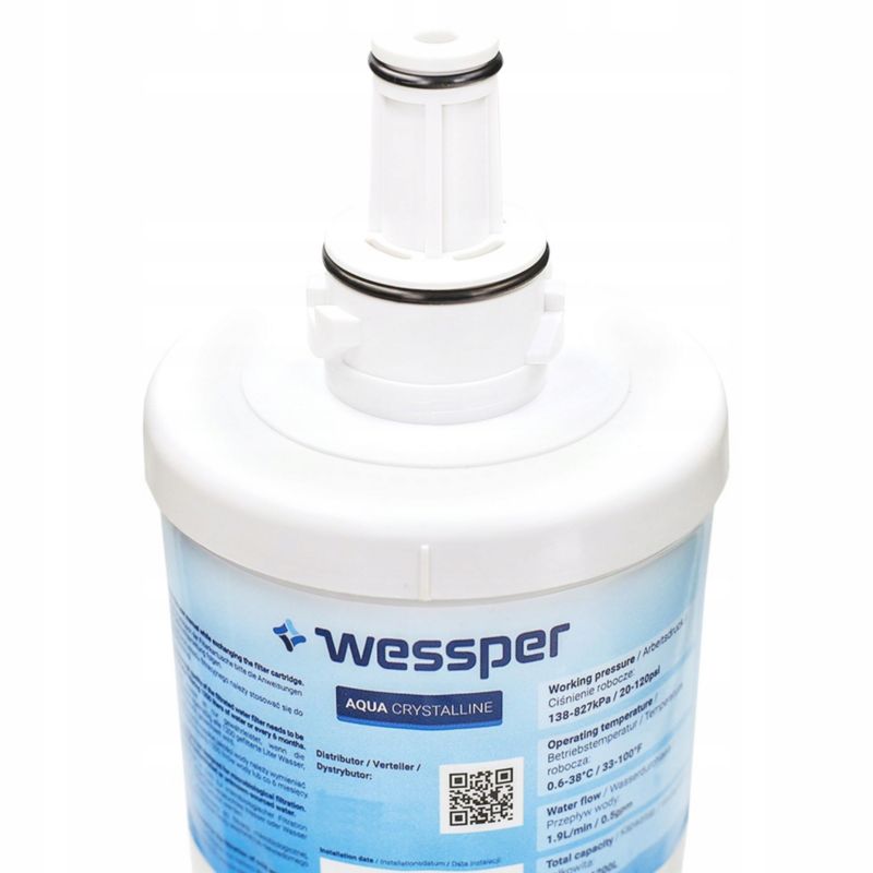 Wessper vandfilter til Samsung køleskab, erstatning DA29-00003F DA29-00003G, 2 stk.